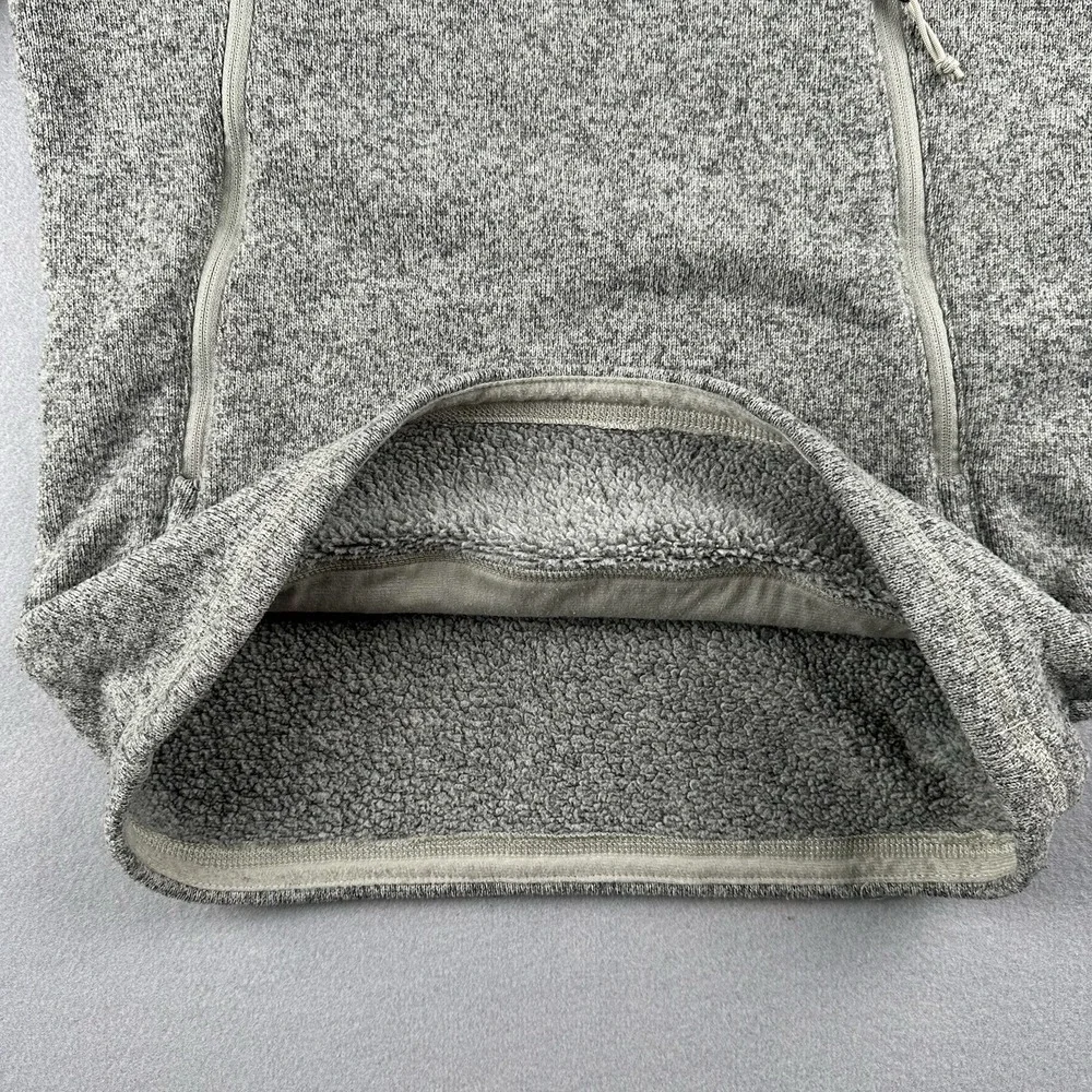The North‎ Face Men's Beige Gray 1/4 Zip Pullover Fleece Size Small Sweater
